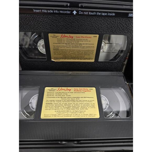 Vintage I Love Lucy The Collector's Edition Lot of 6 VHS Video Tapes - Series - Picture 5 of 5